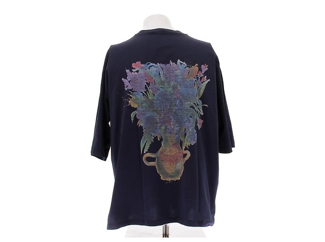 T-shirt Marni blu navy in cotone taglia 52 - vista 2