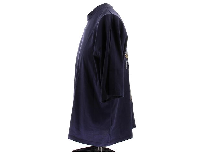 T-shirt Marni blu navy in cotone taglia 52 - vista 3