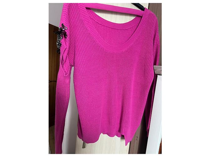 Pull Pinko avec ornements Rose - vue 2