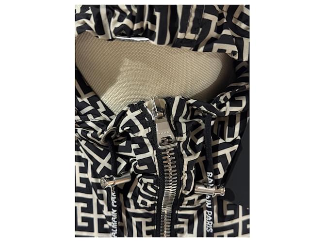 Giacca Balmain monogramma Nero Bianco - vista 3