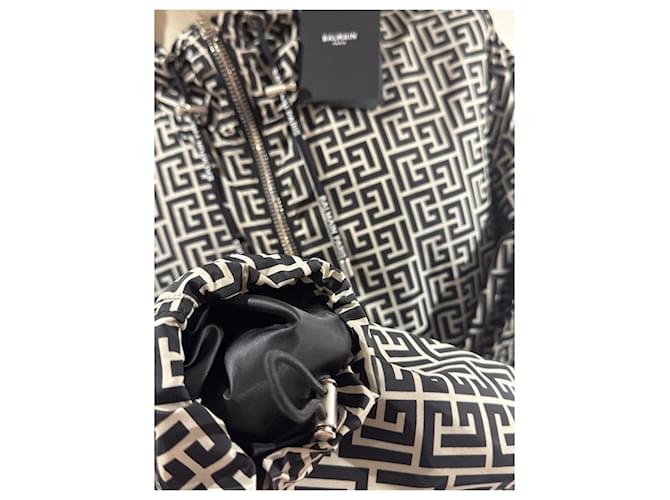Giacca Balmain monogramma Nero Bianco - vista 4