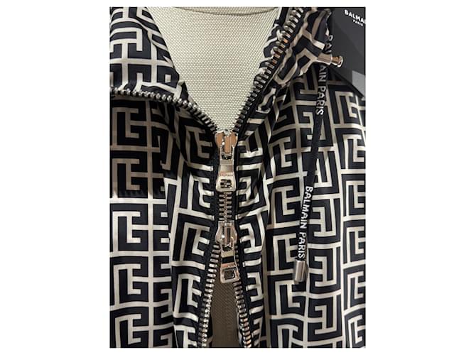 Giacca Balmain monogramma Nero Bianco - vista 5