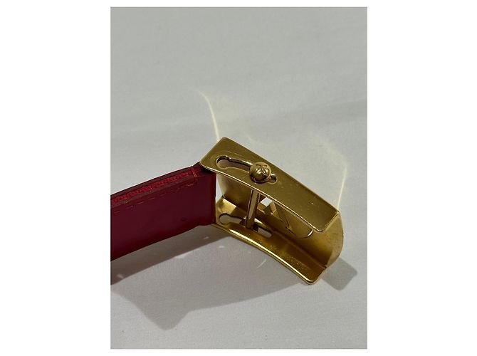 Louis Vuitton Gürtel aus rosa Stoff Pink Golden - Ansicht 6