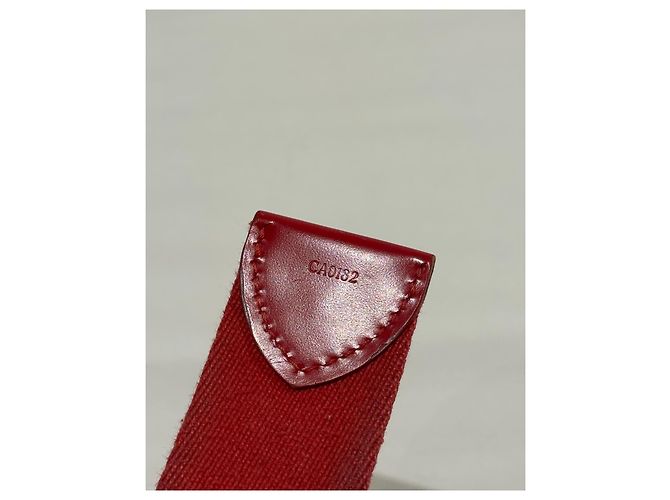 Louis Vuitton Gürtel aus rosa Stoff Pink Golden - Ansicht 7