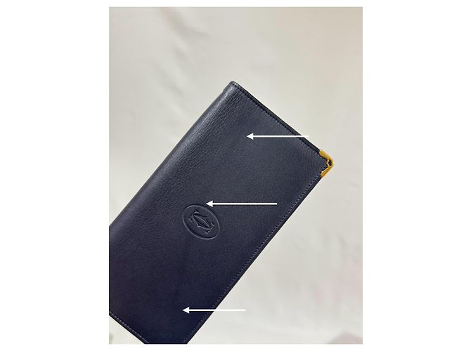 Cartier black leather wallet Grey - view 2