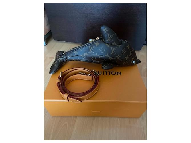 Borsa Louis Vuitton Monogram Dolphin Marrone Monogramma - vista 3