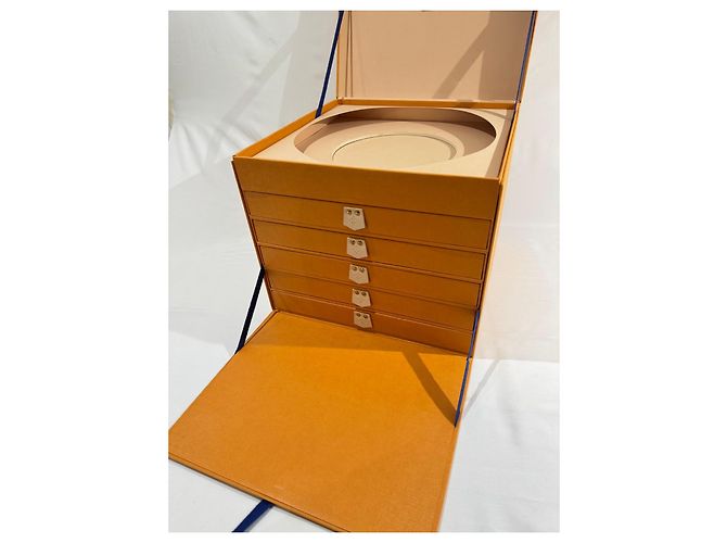 Louis Vuitton x Fornasetti Storage Box Beige Orange - view 6