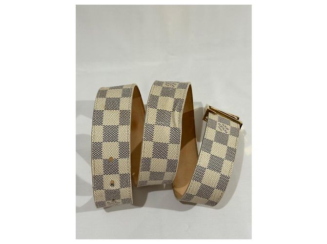 Louis Vuitton Damier Azur Gürtel Beige - Ansicht 4