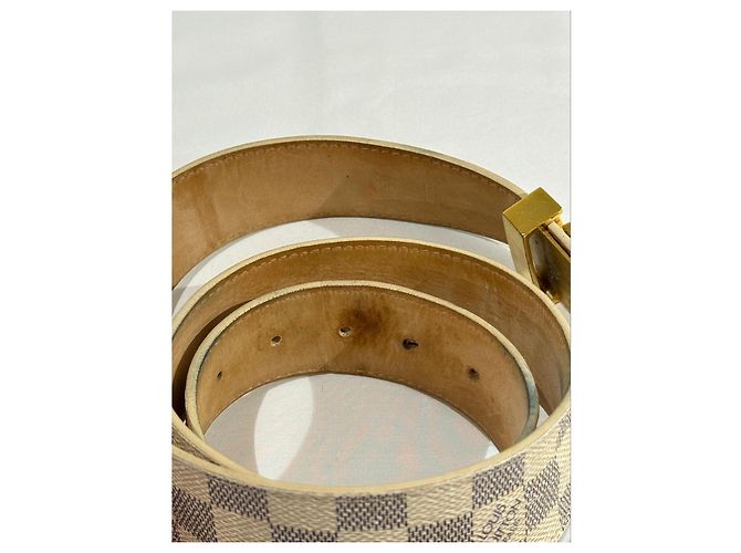 Louis Vuitton Damier Azur Gürtel Beige - Ansicht 9