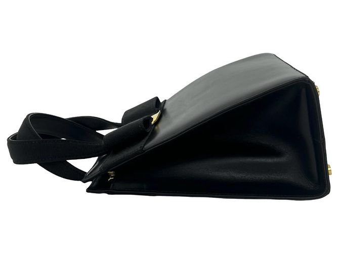 Borsa a tracolla in pelle Vara Ribbon Salvatore Ferragamo Nero - vista 5
