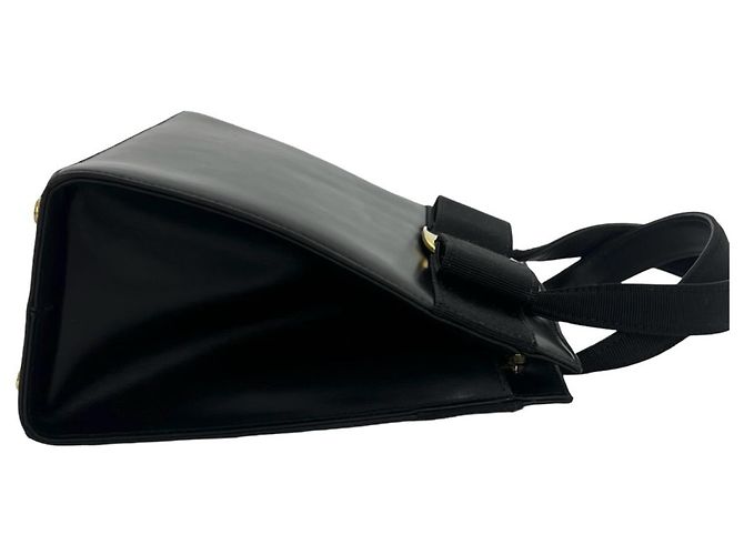 Borsa a tracolla in pelle Vara Ribbon Salvatore Ferragamo Nero - vista 6