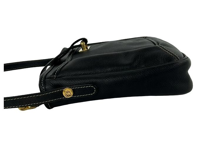 Loewe Vintage Anagram Leder Schultertasche Schwarz - Ansicht 5