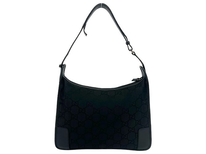 Gucci GG Logo Muster Handtasche Schwarz - Ansicht 3