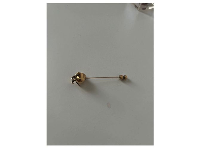 Spilla Loro Piana Fiore Metallo Dorato D'oro - vista 2