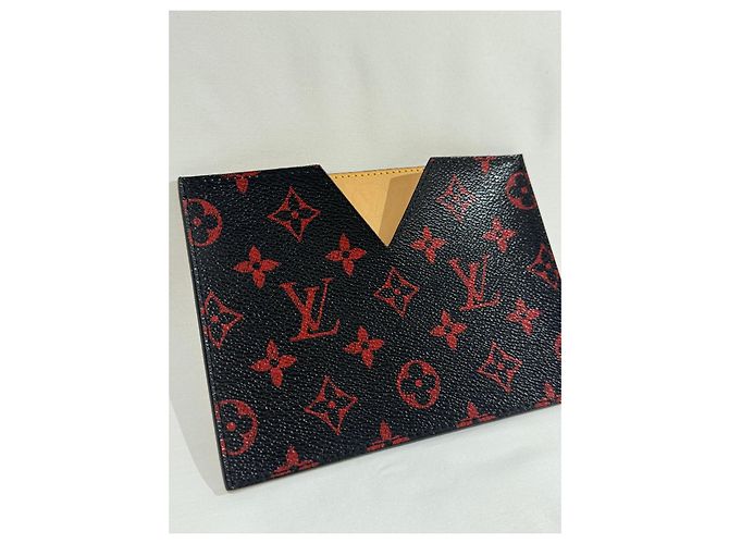 Louis Vuitton Monogramm Kartenetui infrarot Schwarz Beige - Ansicht 2