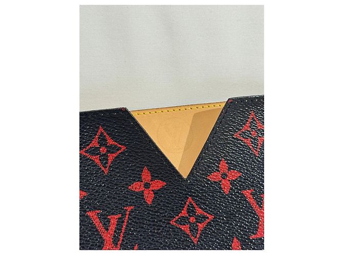 Louis Vuitton Monogramm Kartenetui infrarot Schwarz Beige - Ansicht 3