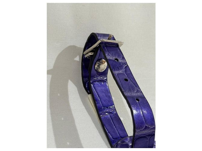Portachip di viaggio in pelle esotica viola Louis Vuitton Porpora - vista 3