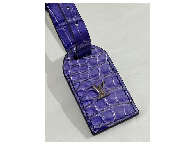 Portachip di viaggio in pelle esotica viola Louis Vuitton Porpora - vista 4