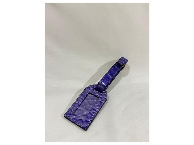 Portachip di viaggio in pelle esotica viola Louis Vuitton Porpora - vista 5