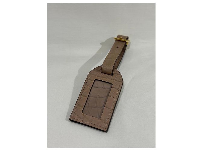 Etichetta per bagaglio in pelle taupe Matt Louis Vuitton - vista 3