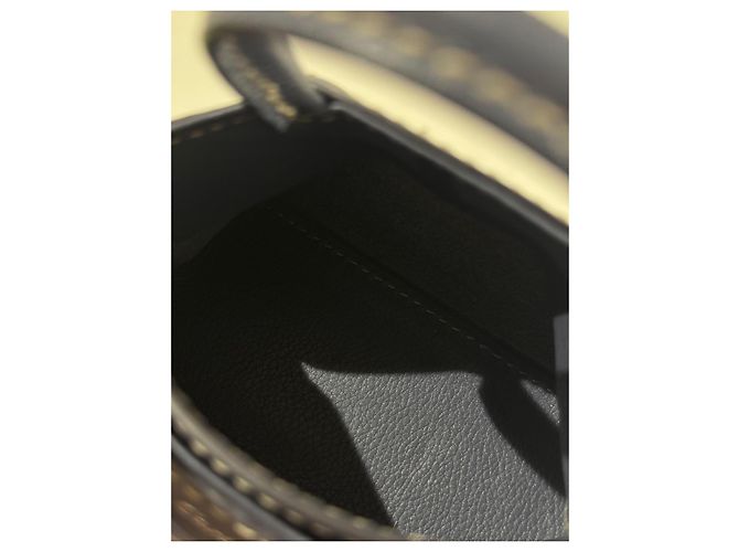 Cartier Micro borsa a mano C in pelle taurillon grigio blu - vista 7