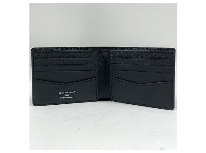 Louis Vuitton Portefeuille Slender Bi-fold Wallet Black - view 6