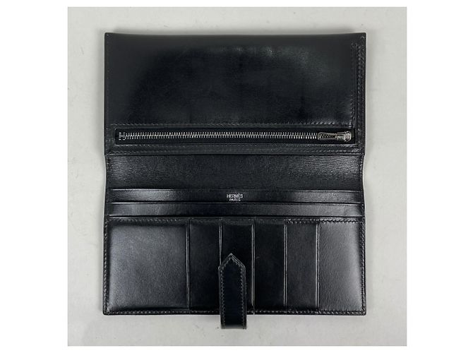 Hermès Hermes Bearn Long Wallet Schwarz - Ansicht 7