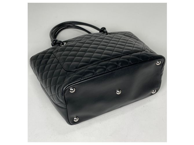 Borsa Tote Large Chanel Cambon Line Nero - vista 2