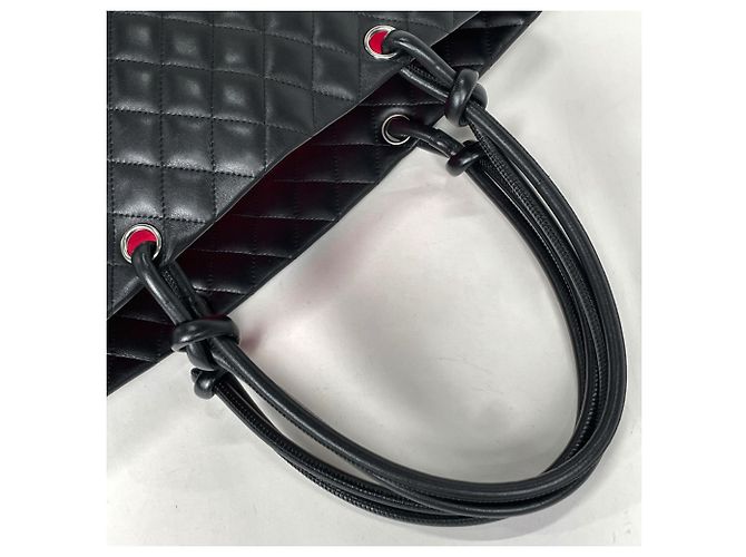 Borsa Tote Large Chanel Cambon Line Nero - vista 6