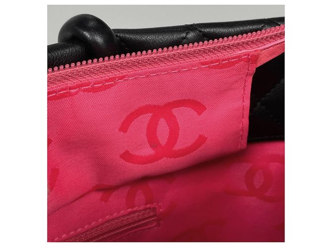 Borsa Tote Large Chanel Cambon Line Nero - vista 7
