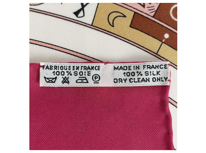 Hermès Sciarpa Hermes Carre 90 Dies et Hore Rosa Multicolore - vista 2