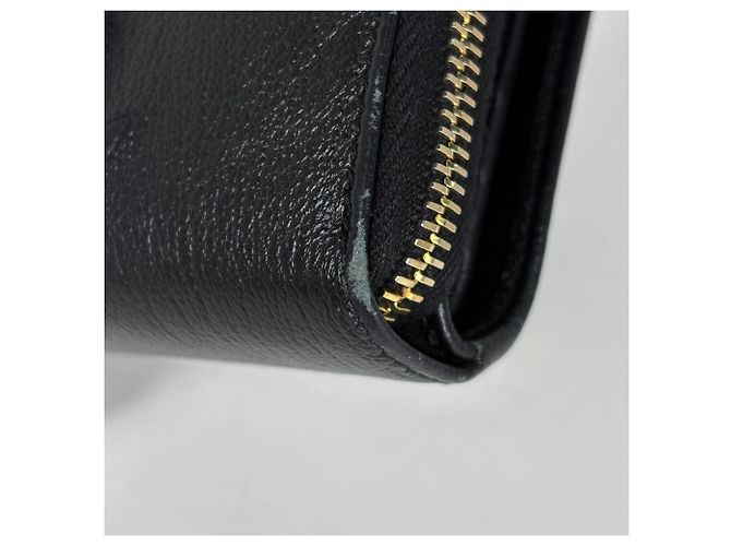 Cartera de cuero de dos pliegues Yves Saint Laurent Negro - vista 3