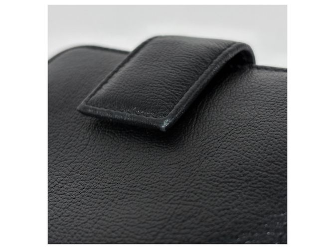 Cartera de cuero de dos pliegues Yves Saint Laurent Negro - vista 5