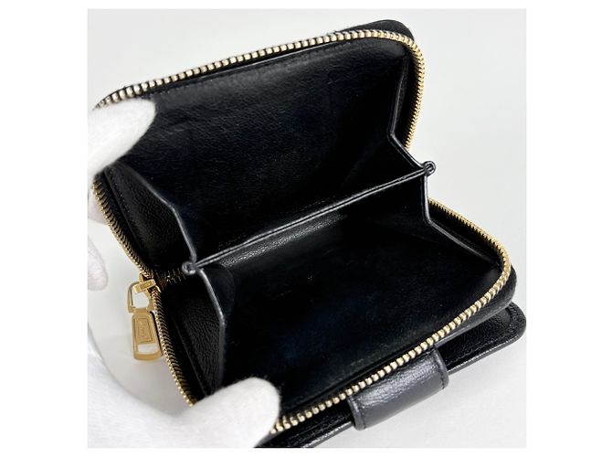 Cartera de cuero de dos pliegues Yves Saint Laurent Negro - vista 6