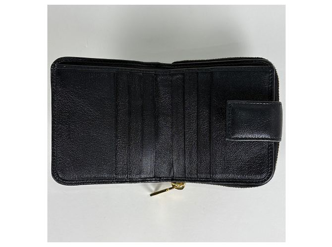 Cartera de cuero de dos pliegues Yves Saint Laurent Negro - vista 7