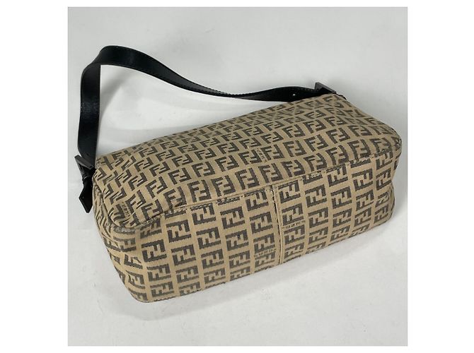 Fendi Zucchino Muster Schultertasche Beige - Ansicht 2