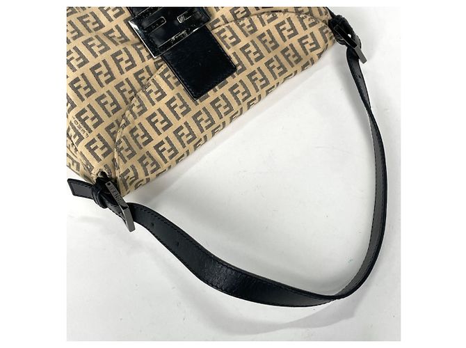 Fendi Zucchino Muster Schultertasche Beige - Ansicht 6