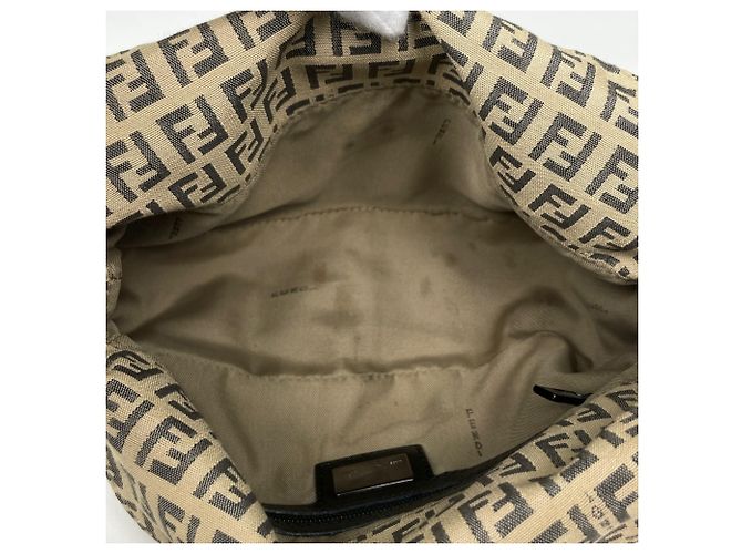 Fendi Zucchino Muster Schultertasche Beige - Ansicht 7