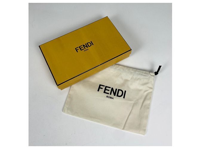 Fendi Long Continental Wallet Braun Pink Weiß - Ansicht 7