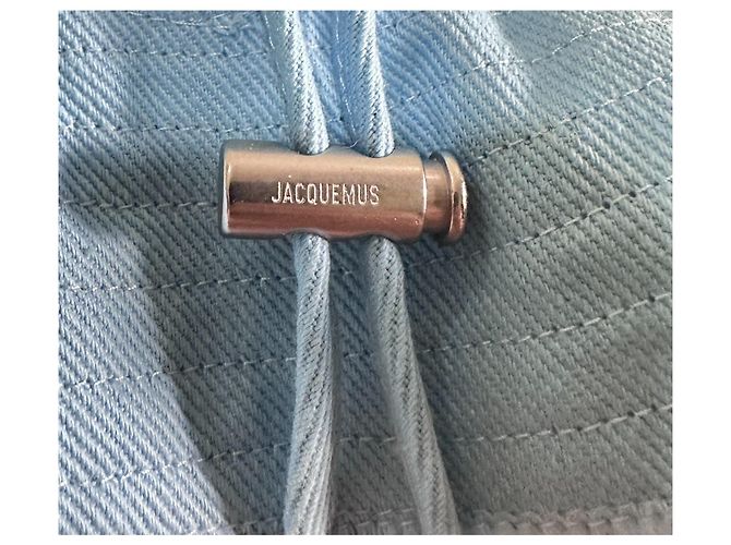 Jacquemus Bucket Hat aus hellblauer Baumwolle - Ansicht 5