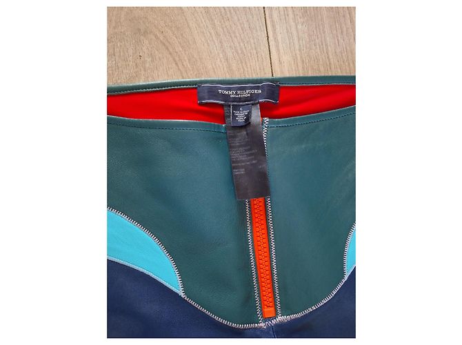 Lederhose Tommy Hilfiger Collection Blau Grün - Ansicht 6