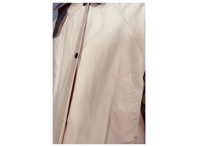 Trench Burberry Beige in Cotone - vista 10