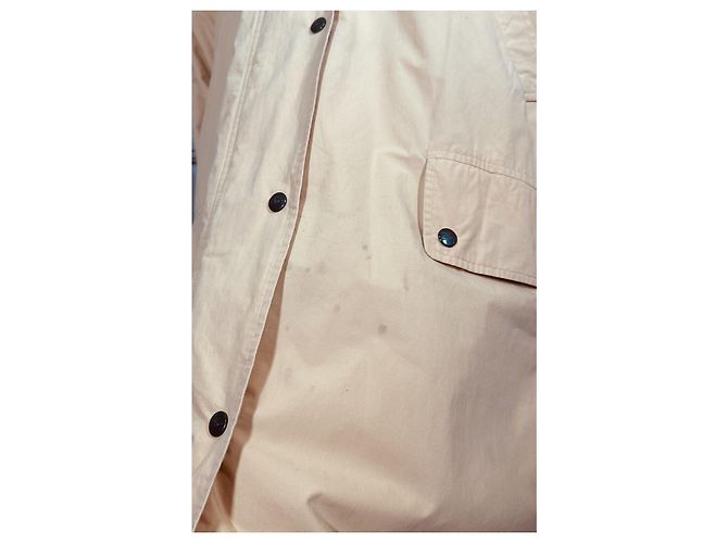 Trench Burberry Beige in Cotone - vista 12