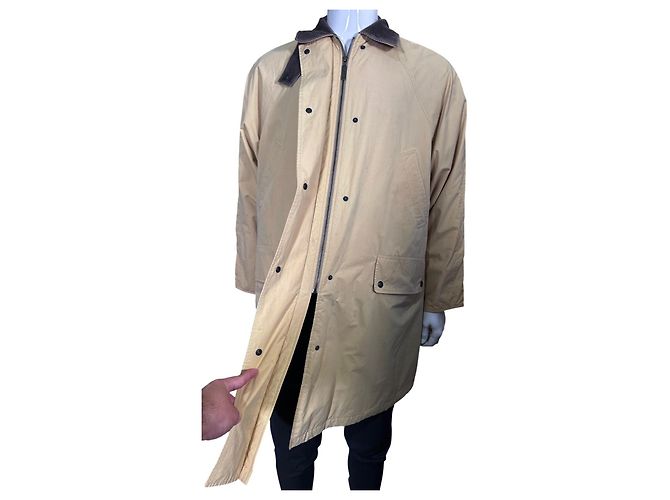 Trench Burberry Beige in Cotone - vista 15