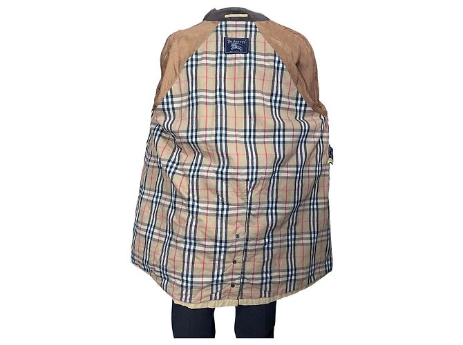 Trench Burberry Beige in Cotone - vista 16