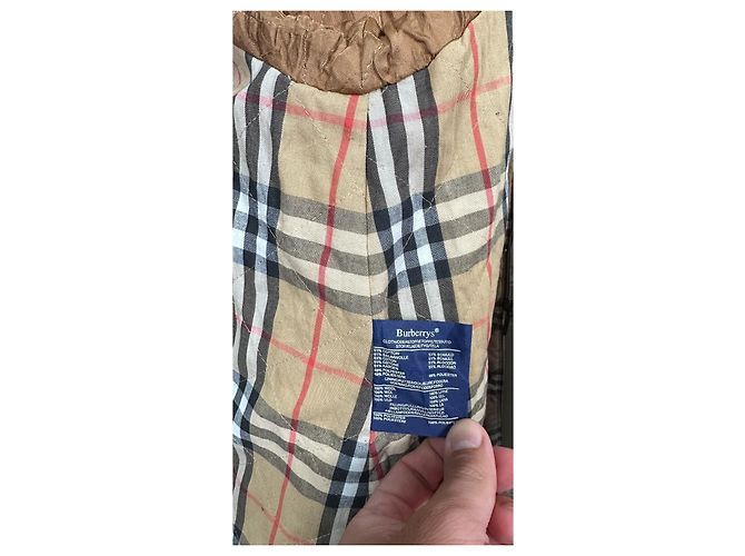 Trench Burberry Beige in Cotone - vista 18