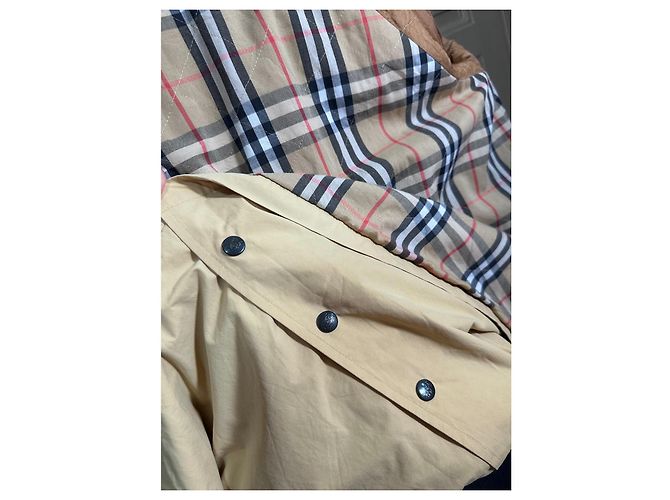 Trench Burberry Beige in Cotone - vista 19