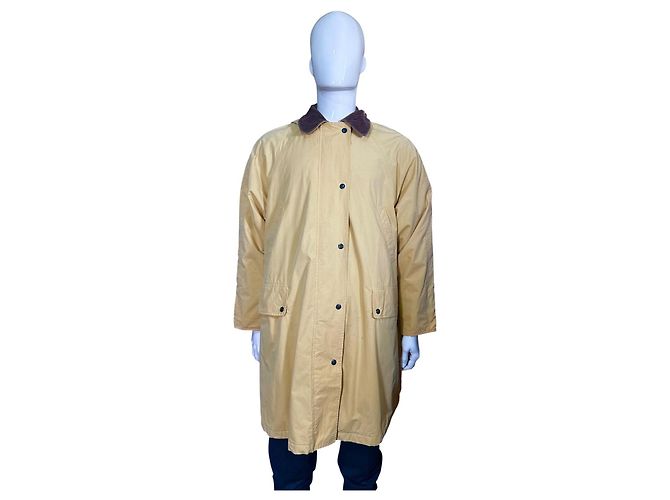 Trench Burberry Beige in Cotone - vista 3