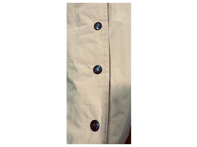 Trench Burberry Beige in Cotone - vista 6
