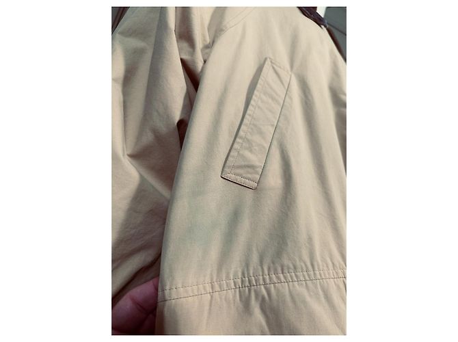 Trench Burberry Beige in Cotone - vista 7